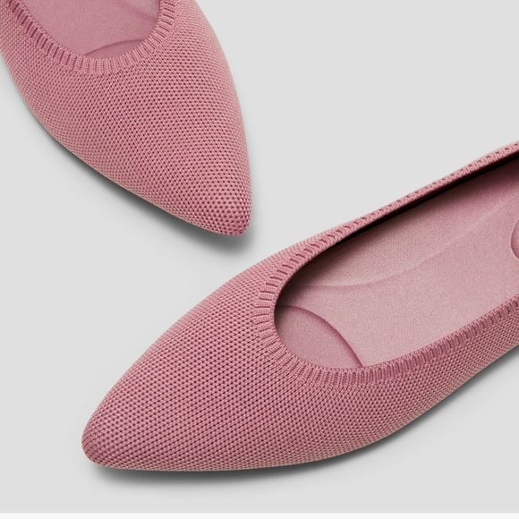 Vivaia Pointed-Toe Flat Dancers Mauve Pink Size 39, US 8 Ballet Flats Casual - Picture 6 of 15